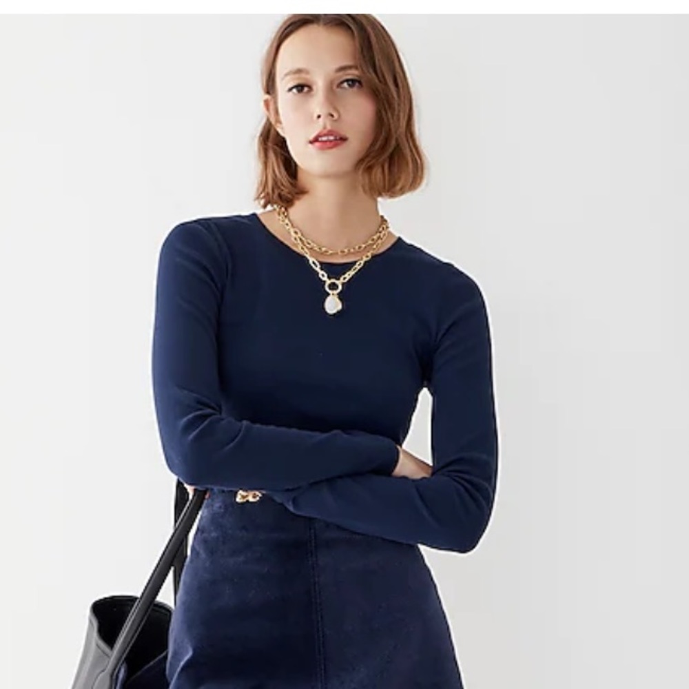 Navy Jcrew long sleeve tshirt